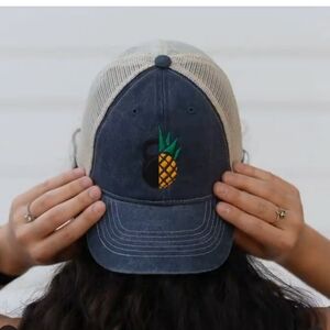 Old School Pineapple Baseball Cap